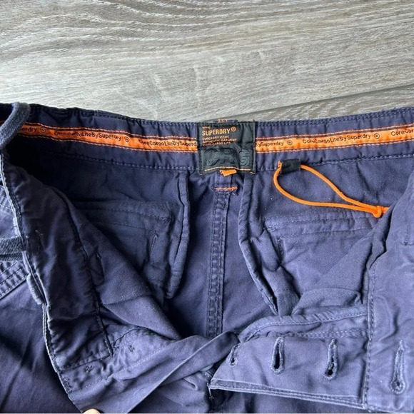 Superdry CRG Navy Cargo Shorts - Picture 11 of 15